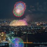 さきしまコスモタワーから淀川花火大会を望遠で撮る。混雑具合、場所取りなどを紹介。