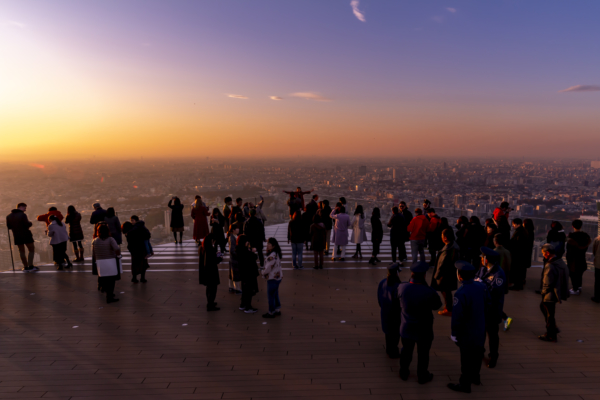 東京の新夕焼けスポット、渋谷スクランブルスクエア屋上展望台(230ｍ)の絶景を紹介。