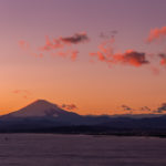 サムエルコッキング苑展望灯台「江ノ島シーキャンドル」から夕焼けを見る。